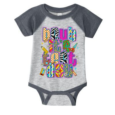 Test Day Teacher Motivation Rock The Test Bruh Its Test Day Infant Baby Jersey Bodysuit