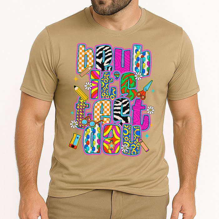 Test Day Teacher Motivation Rock The Test Bruh Its Test Day Performance Shirt