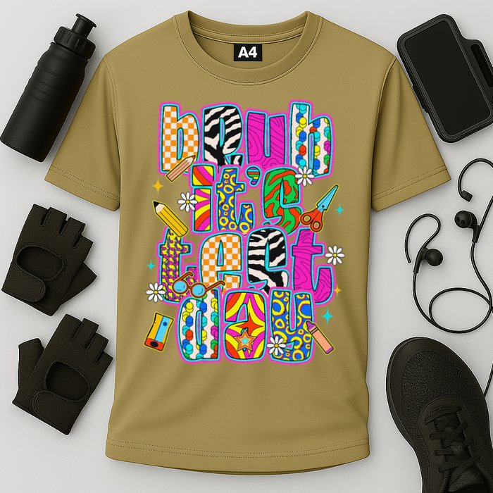 Test Day Teacher Motivation Rock The Test Bruh Its Test Day Performance Shirt