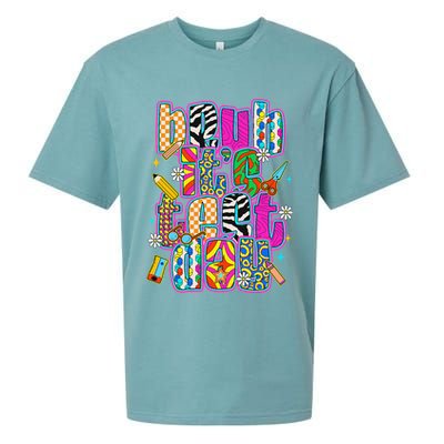 Test Day Teacher Motivation Rock The Test Bruh Its Test Day Sueded Cloud Jersey T-Shirt