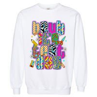 Test Day Teacher Motivation Rock The Test Bruh Its Test Day Garment-Dyed Sweatshirt