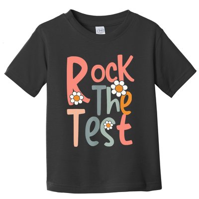 Test Day Teacher Rock The Test Gifts For Women Toddler T-Shirt