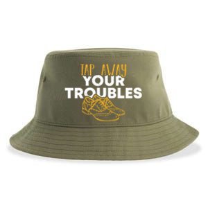 Tap Dancer Tap Away Your Troubles National Tap Dance Day Meaningful Gift Sustainable Bucket Hat