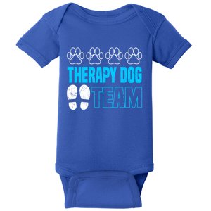 Therapy Dog Team Funny Gift Dog Trainer Gift Baby Bodysuit