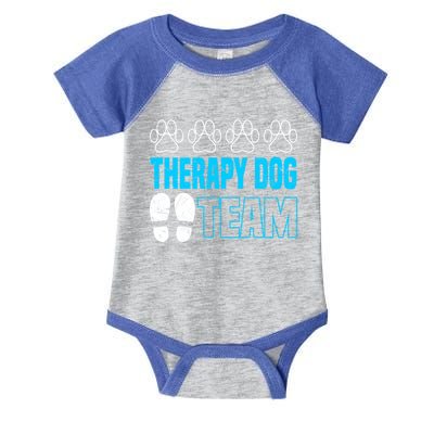 Therapy Dog Team Funny Gift Dog Trainer Gift Infant Baby Jersey Bodysuit