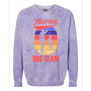 Therapy Dog Team For A Pettrainer Dog Trainer Great Gift Colorblast Crewneck Sweatshirt