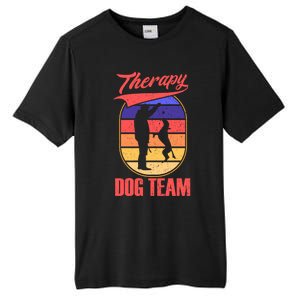 Therapy Dog Team For A Pettrainer Dog Trainer Great Gift Tall Fusion ChromaSoft Performance T-Shirt