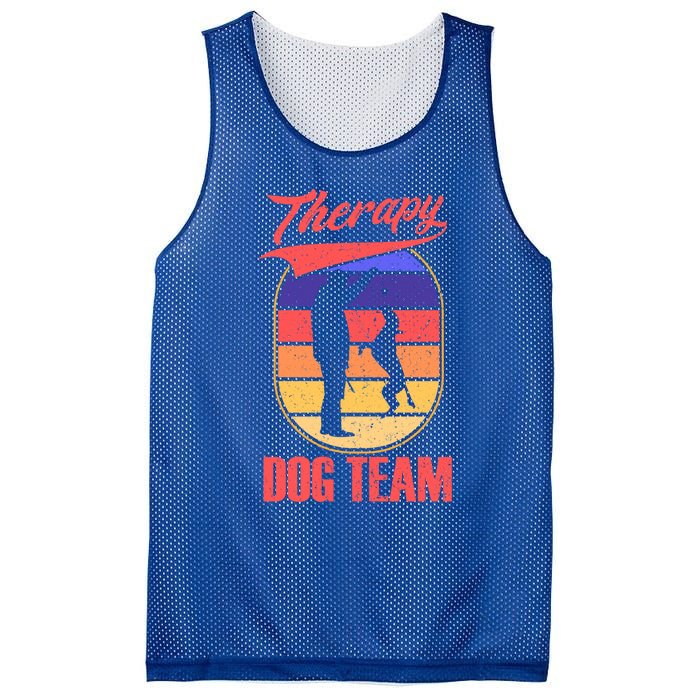 Therapy Dog Team For A Pettrainer Dog Trainer Great Gift Mesh Reversible Basketball Jersey Tank