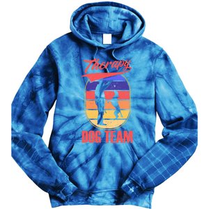 Therapy Dog Team For A Pettrainer Dog Trainer Great Gift Tie Dye Hoodie