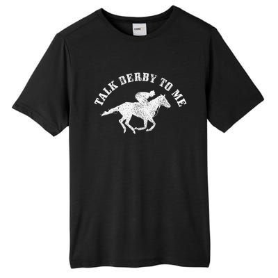 Talk Derby To Me Horse Racing Tall Fusion ChromaSoft Performance T-Shirt