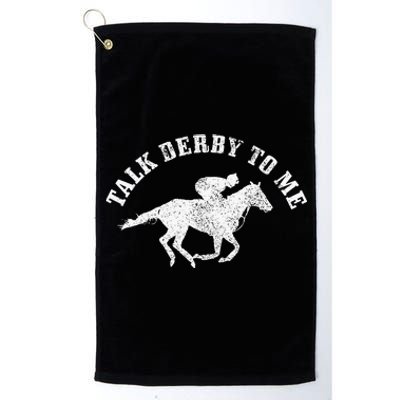 Talk Derby To Me Horse Racing Platinum Collection Golf Towel