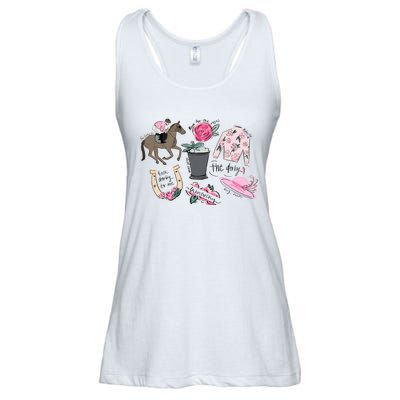 Talk Derby To Me Kentucky Horse Racing Ladies Essential Flowy Tank