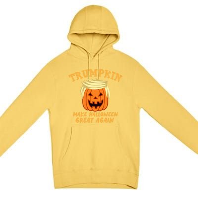 Trumpkin Donald Trump Halloween Make Halloween Great Again Gift Premium Pullover Hoodie