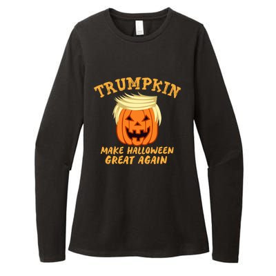 Trumpkin Donald Trump Halloween Make Halloween Great Again Gift Womens CVC Long Sleeve Shirt