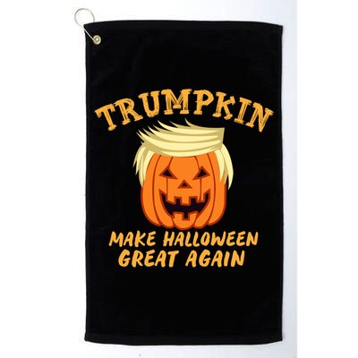 Trumpkin Donald Trump Halloween Make Halloween Great Again Gift Platinum Collection Golf Towel