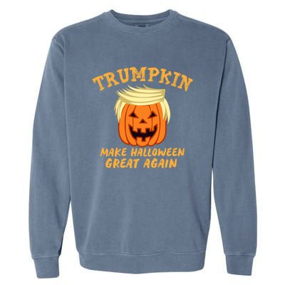 Trumpkin Donald Trump Halloween Make Halloween Great Again Gift Garment-Dyed Sweatshirt