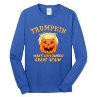 Trumpkin Donald Trump Halloween Make Halloween Great Again Gift Tall Long Sleeve T-Shirt