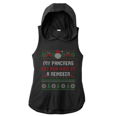 T1d Diabetic Type 1 Diabetes Awareness Christmas Ladies PosiCharge Tri-Blend Wicking Draft Hoodie Tank