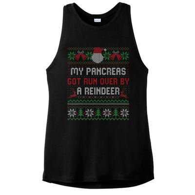 T1d Diabetic Type 1 Diabetes Awareness Christmas Ladies PosiCharge Tri-Blend Wicking Tank