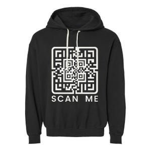 Trump Dance Troll Qr President Trump Dance Code Back Premium Garment-Dyed Fleece Hoodie