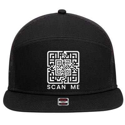 Trump Dance Troll Qr President Trump Dance Code Back Premium 7 Panel Mesh Trucker Snapback Hat