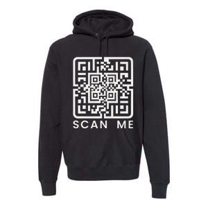 Trump Dance Troll Qr President Trump Dance Code Back Premium Premium Hoodie