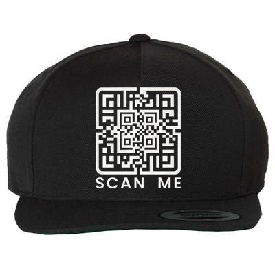 Trump Dance Troll Qr President Trump Dance Code Back Premium Wool Snapback Cap