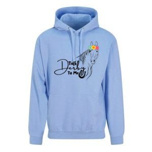 Talk Derby To Me Derby Horse Racing Funny Horse Racing Unisex Surf Hoodie