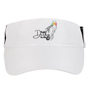 Talk Derby To Me Derby Horse Racing Funny Horse Racing Adult Drive Performance Visor