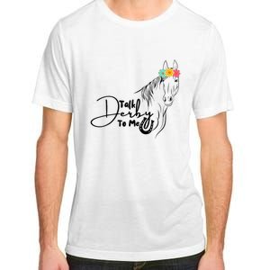 Talk Derby To Me Derby Horse Racing Funny Horse Racing Adult ChromaSoft Performance T-Shirt