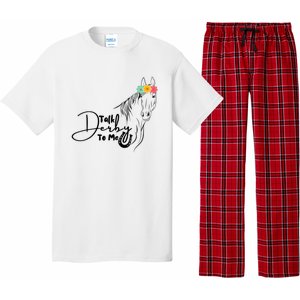 Talk Derby To Me Derby Horse Racing Funny Horse Racing Pajama Set