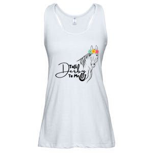 Talk Derby To Me Derby Horse Racing Funny Horse Racing Ladies Essential Flowy Tank