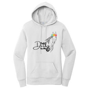 Talk Derby To Me Derby Horse Racing Funny Horse Racing Women's Pullover Hoodie