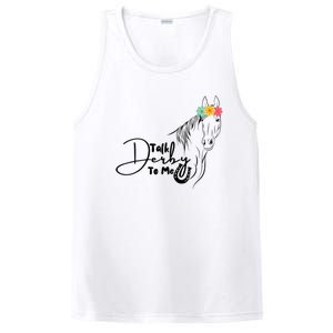 Talk Derby To Me Derby Horse Racing Funny Horse Racing PosiCharge Competitor Tank