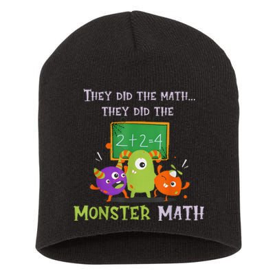 They Did The Math They Did The Monster Math Short Acrylic Beanie