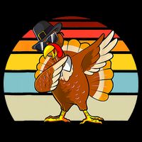 Turkey Day Thanksgiving Dabbing Pilgrim Vintage Retro Mug