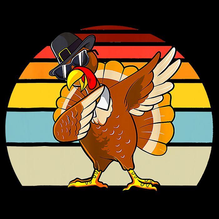 Turkey Day Thanksgiving Dabbing Pilgrim Vintage Retro Mug