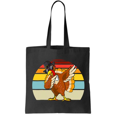 Turkey Day Thanksgiving Dabbing Pilgrim Vintage Retro Bag