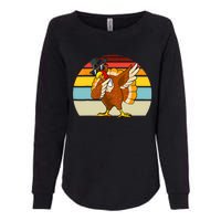 Turkey Day Thanksgiving Dabbing Pilgrim Vintage Retro Womens California Wash Sweatshirt