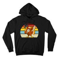 Turkey Day Thanksgiving Dabbing Pilgrim Vintage Retro Tall Hoodie