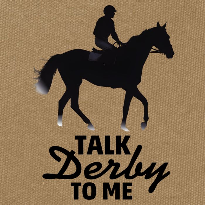 Talk Derby To Me Horse Racing Funny Derby Day Cotton Canvas Backpack