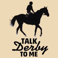 Talk Derby To Me Horse Racing Funny Derby Day Zip Tote Bag