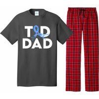 T1D Dad Type 1 Diabetes Awareness Insulin Family Support Premium Pajama Set