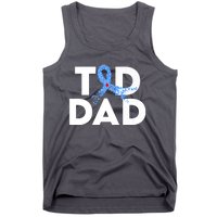 T1D Dad Type 1 Diabetes Awareness Insulin Family Support Premium Tank Top