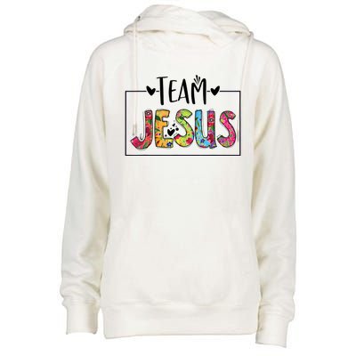 Tie Dye Team Jesus Cool Mom And Christian Thanksgiving Womens Funnel Neck Pullover Hood