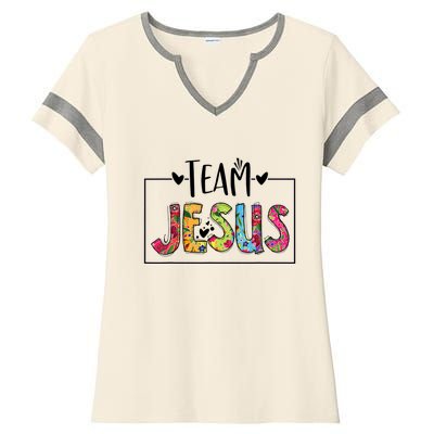 Tie Dye Team Jesus Cool Mom And Christian Thanksgiving Ladies Halftime Notch Neck Tee