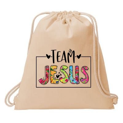 Tie Dye Team Jesus Cool Mom And Christian Thanksgiving Drawstring Bag