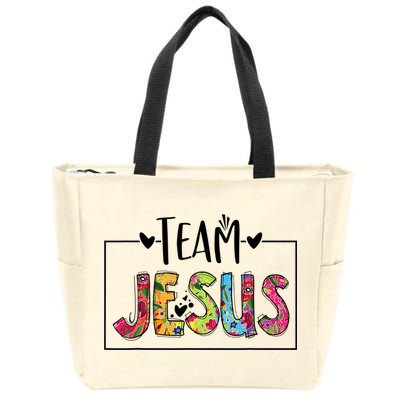 Tie Dye Team Jesus Cool Mom And Christian Thanksgiving Zip Tote Bag