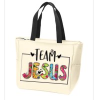 Tie Dye Team Jesus Cool Mom And Christian Thanksgiving Zip Tote Bag