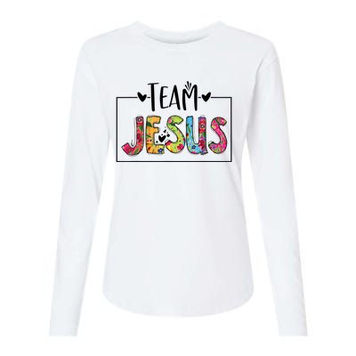 Tie Dye Team Jesus Cool Mom And Christian Thanksgiving Womens Cotton Relaxed Long Sleeve T-Shirt